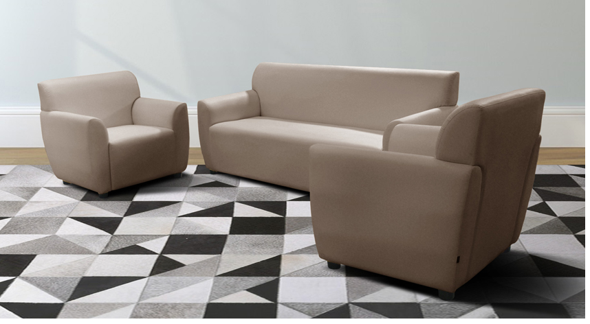 18027::DERBY-2::An Itoki modern sofa for 2 persons with cotton/PVC leather/genuine leather seat. Dimension (WxDxH) cm : 128x75x80 ITOKI Large Sofas&Sofa  Sets
