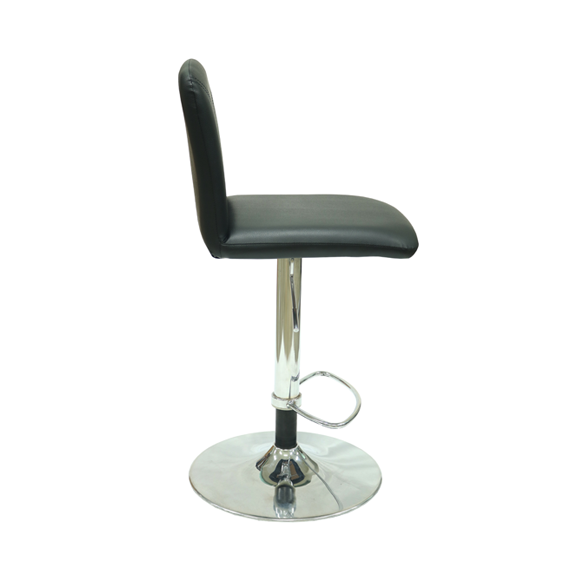 30039::MONY::An Itoki bar stool with PVC leather seat and adjustable base. Dimension (WxDxH) cm : 40x43x51-1105