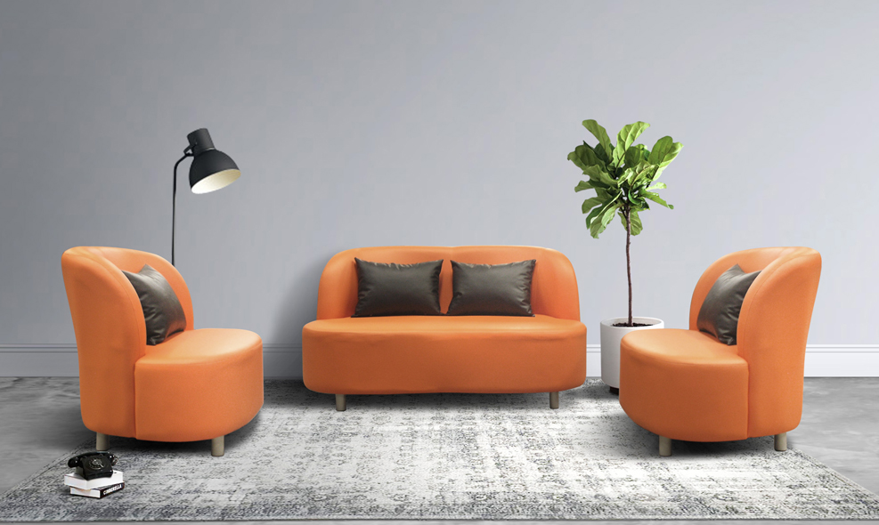 64068::WIGAN-2::An Itoki modern sofa for 2 persons with cotton/PVC leather-cotton seat. Dimension (WxDxH) cm : 157x85x85 ITOKI Modern Sofas