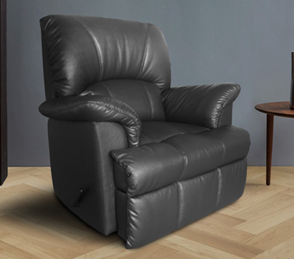42009::LOMA::เก้าอี้พักผ่อน สามารถปรับเอนนอนได้ มีผ้าฝ้าย,หนังเทียม ขนาด ก840xล970-1380xส950 มม. เก้าอี้พักผ่อน ITOKI