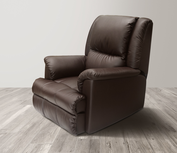 96010::LUNIA::An Itoki armchair with PVC leather/genuine leather seat. Dimension (WxDxH) cm : 84x97-138x95