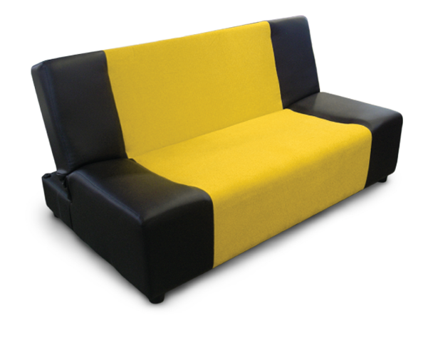 09044::SUNNY::An Itoki modern sofa with cotton/PVC leather seat. Dimension (WxDxH) cm : 160/180/190x104x82