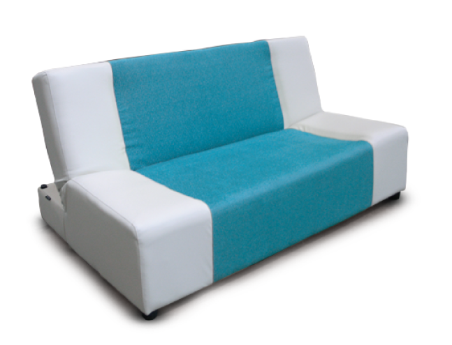 26067::SUNNY::An Itoki modern sofa with cotton/PVC leather seat. Dimension (WxDxH) cm : 160/180/190x104x82 ITOKI SOFA BED