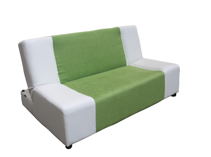26067::SUNNY::An Itoki modern sofa with cotton/PVC leather seat. Dimension (WxDxH) cm : 160/180/190x104x82 ITOKI SOFA BED