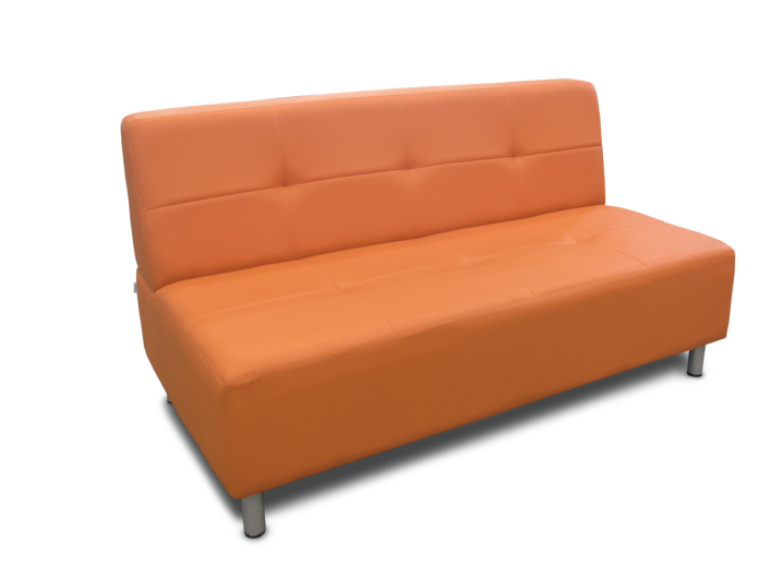 53081::LEENO::An Itoki modern sofa with cotton/PVC leather seat. Dimension (WxDxH) cm : 160/180/190x83x73 ITOKI SOFA BED