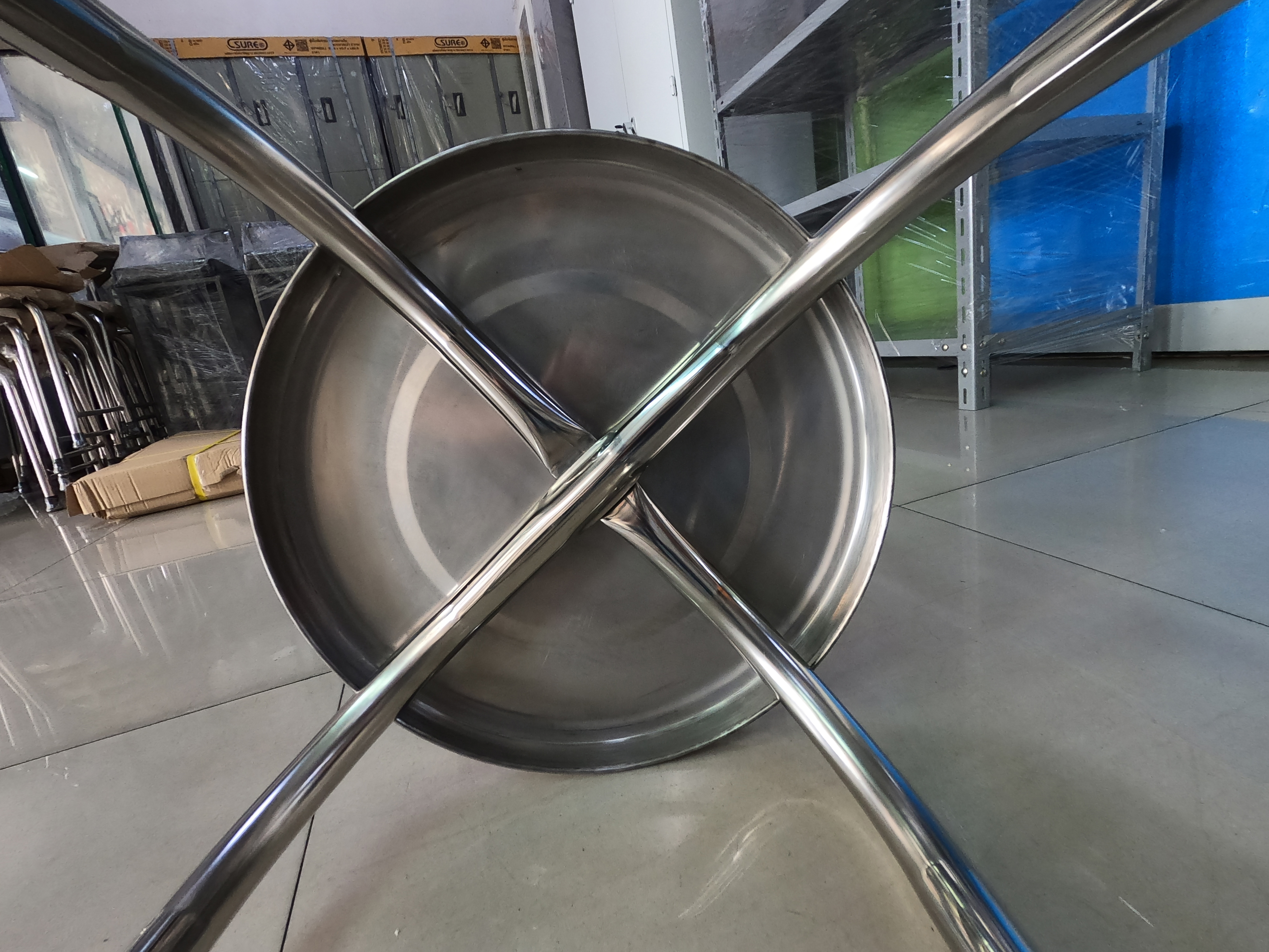 21059::JK-113R::A JK stainless steel chair. Dimension (WxDxH) cm : 36x36x60
