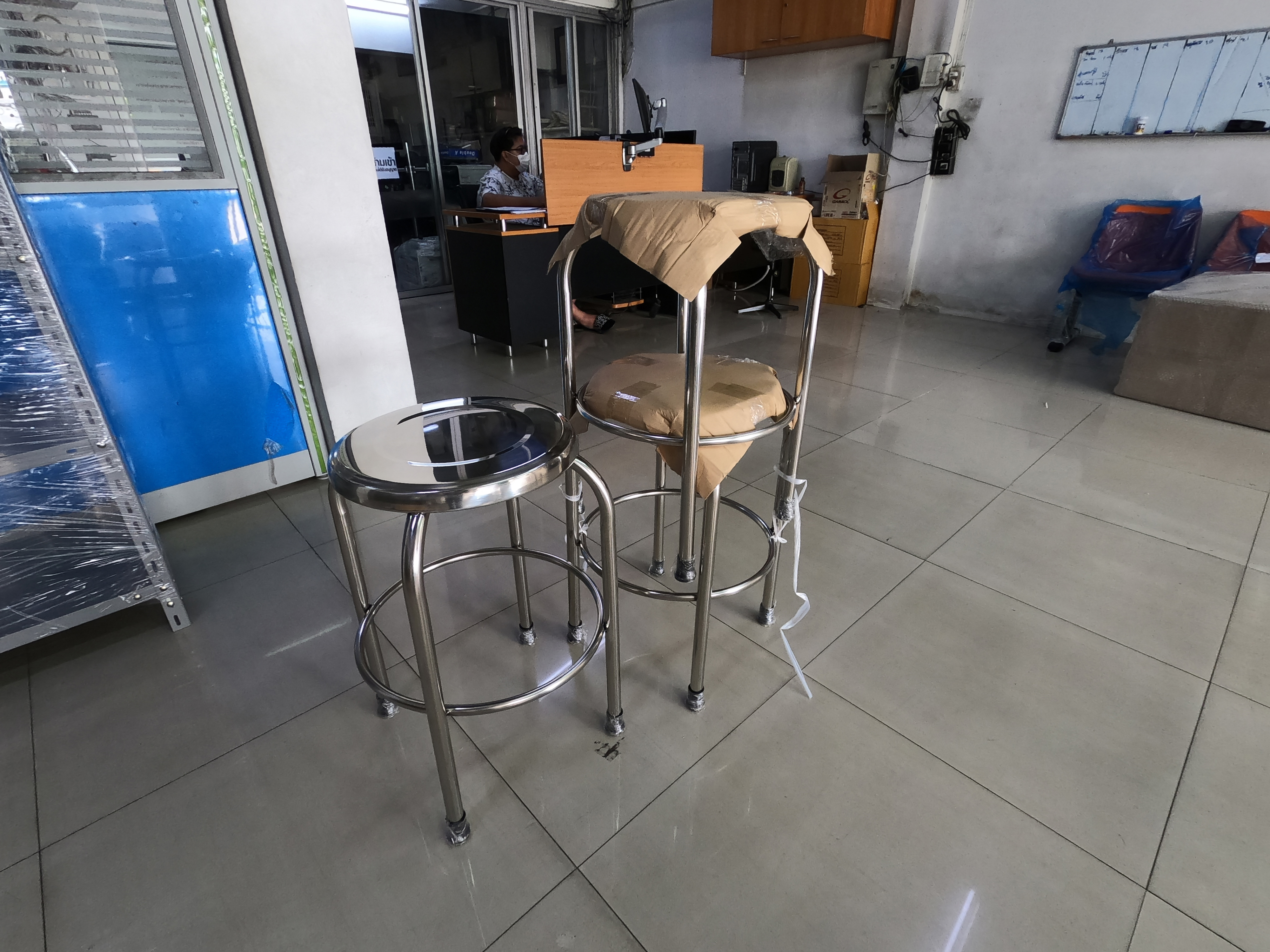 21059::JK-113R::A JK stainless steel chair. Dimension (WxDxH) cm : 36x36x60