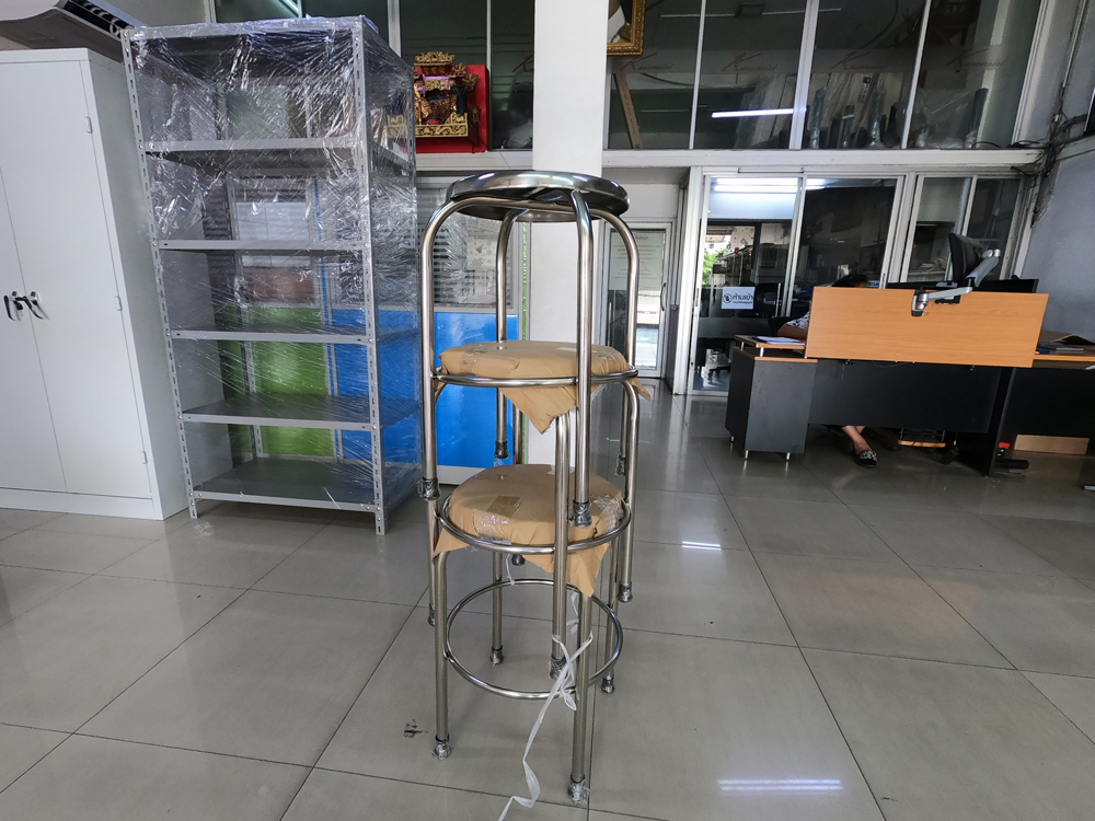 21059::JK-113R::A JK stainless steel chair. Dimension (WxDxH) cm : 36x36x60