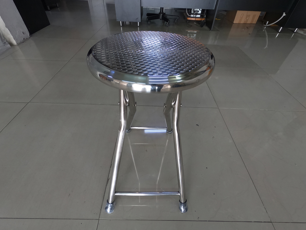 77098::JK-150::A JK stainless steel chair with chrome plated base. Dimension (WxDxH) cm: 32x40x50