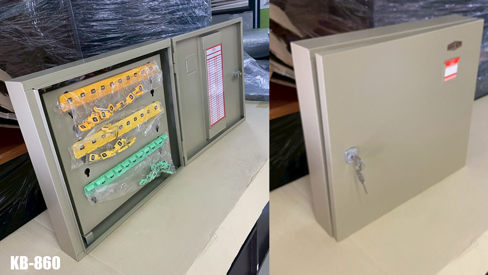 86000::KB-860::A Lucky metal key box with 60 key hangers. Dimension (WxDxH) cm : 40.5x8x37.5 Metal Multipurpose Cupboards