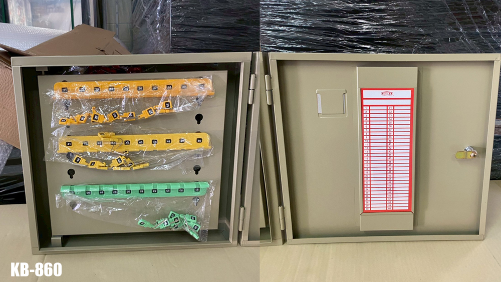 86000::KB-860::A Lucky metal key box with 60 key hangers. Dimension (WxDxH) cm : 40.5x8x37.5 Metal Multipurpose Cupboards