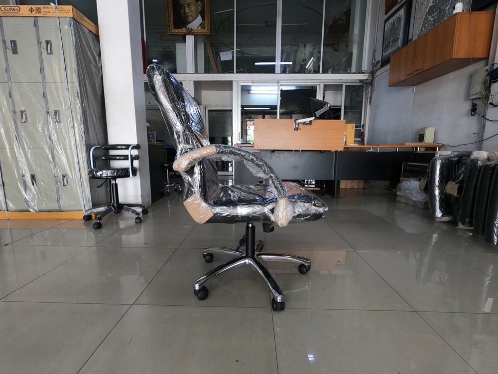 73091::LD-M::A Mono office chair with MVN leather seat. Dimension (WxDxH) cm : 65x68x88-98