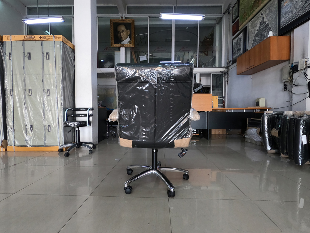 73091::LD-M::A Mono office chair with MVN leather seat. Dimension (WxDxH) cm : 65x68x88-98