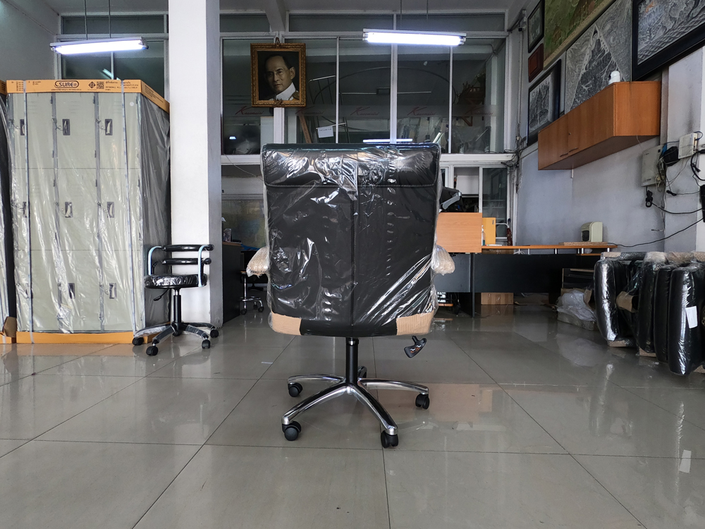 73091::LD-M::A Mono office chair with MVN leather seat. Dimension (WxDxH) cm : 65x68x88-98