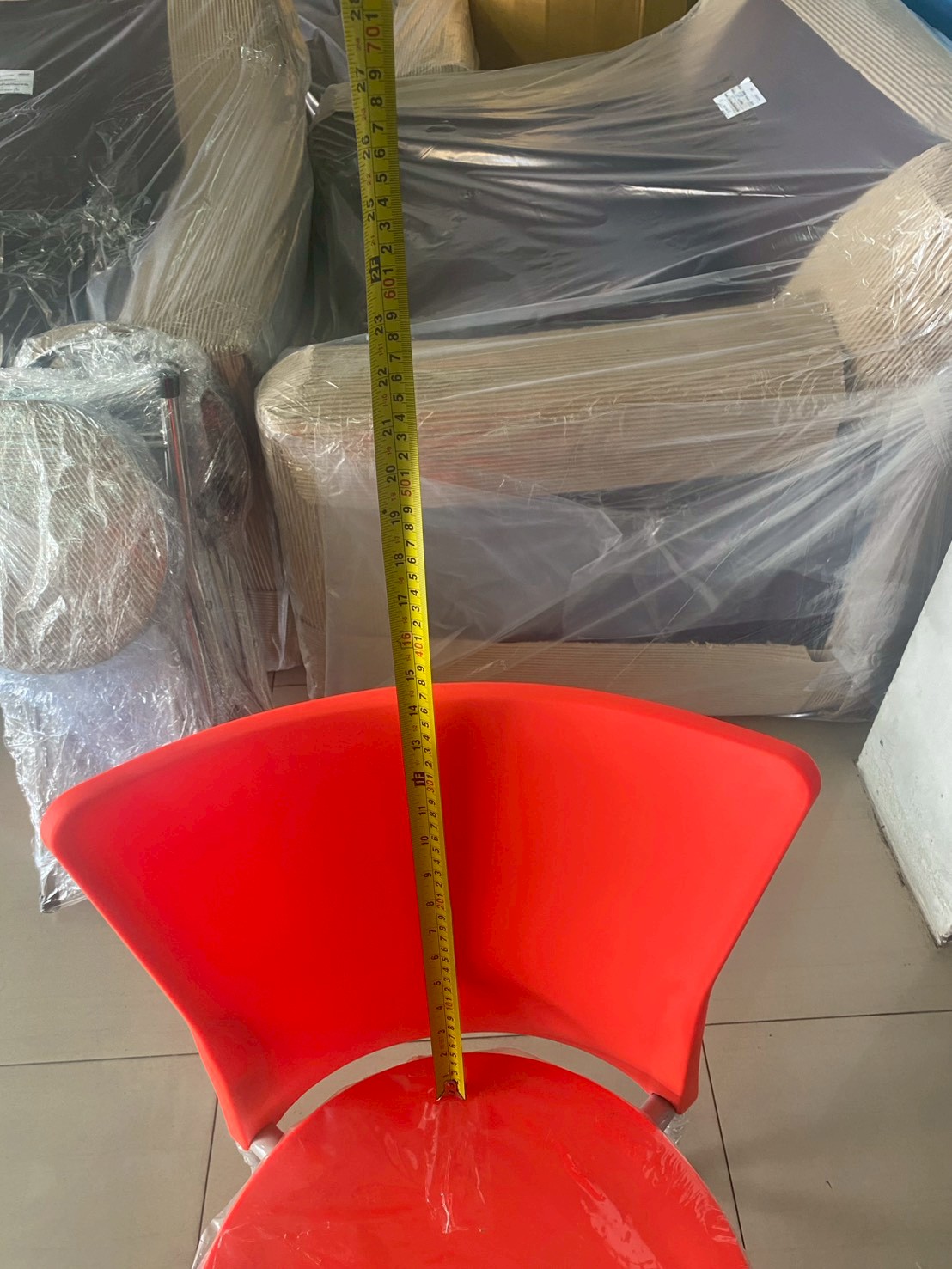 78021::DT-134::เก้าอี้พลาสติก ขาพ่นสี เก้าอี้เอนกประสงค์ VC