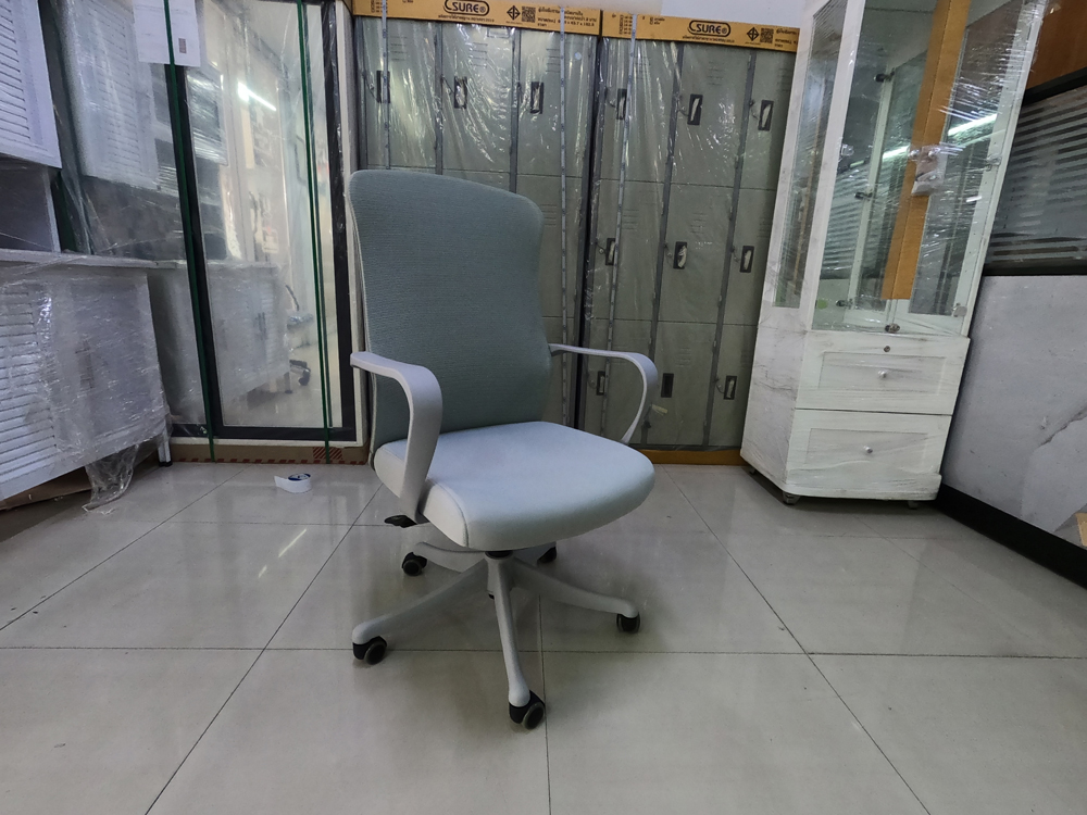 35040::LM-989(Gray)::เก้าอี้สำนักงานพนักพิงสูง เก้าอี้ตาข่าย สีเทา ขนาด 585x500x1120 มม. รองรับน้ำหนักได้ 120 kg. CL เก้าอี้สำนักงาน CL เก้าอี้สำนักงาน