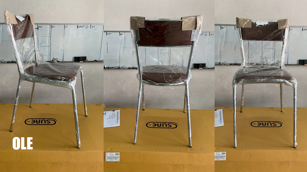 86073::OLE::เก้าอี้อาหาร OLE บุหนังเทียม PVC, โครงชุบโครเมี่ยม ขนาด W42 x D53 x H83   เก้าอี้อาหาร MASS