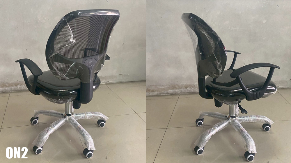 73097::ON2::เก้าอี้สำนักงาน (ตาข่าย) ขาโครเมียม (หนาพิเศษ) ขนาด ก623xล515xส910-1020 มม. สีดำ สีส้ม สีเขียว สีน้ำเงิน สีแดง **รับประกัน1ปี** HOM เก้าอี้สำนักงาน