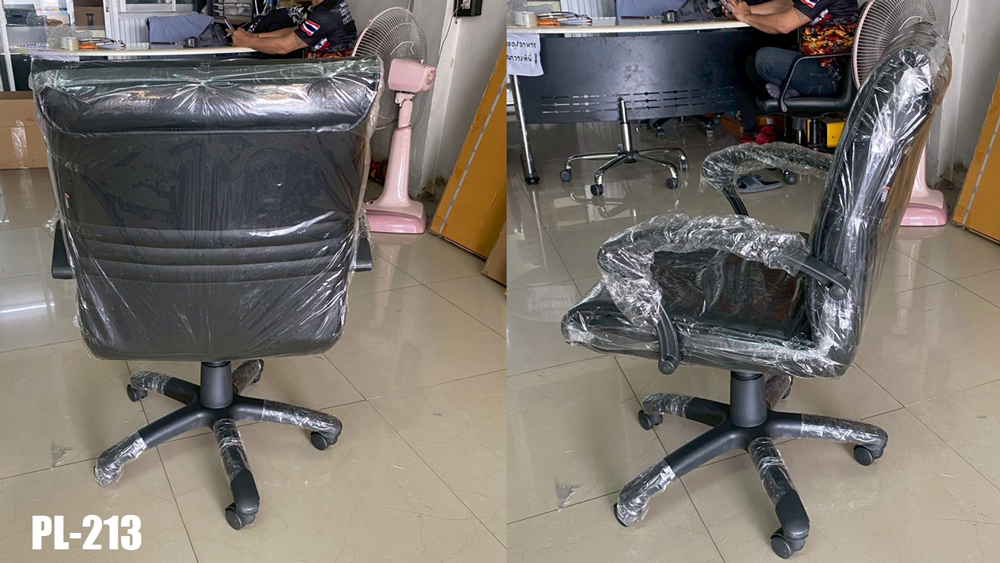 05062::PL-213::เก้าอี้สำนักงาน GUEST ขนาด570x590x900-1020มม. หุ้มหนังPVCสีดำ สามารถรับน้ำหนักได้ถึง70กก. เก้าอี้สำนักงาน ชัวร์