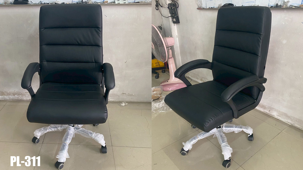 34075::PL-311::เก้าอี้ผู้บริหาร PL-311 GARDON ก630xล700xส1070-1150มม.  สีดำ เก้าอี้สำนักงาน SURE