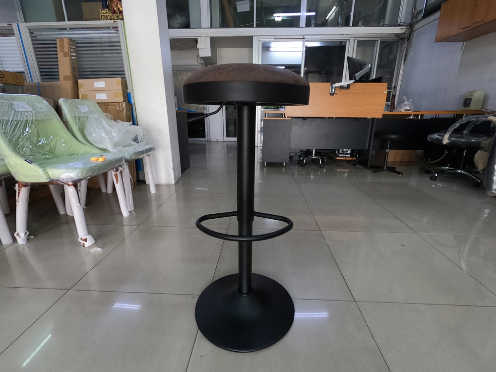 34081::PN92141::เก้าอี้สตูลบาร์กลม ขนาด 400x400x690-835 มม. มีให้เลือก 2 สี ดำและน้ำตาล เก้าอี้บาร์ ไพรโอเนีย