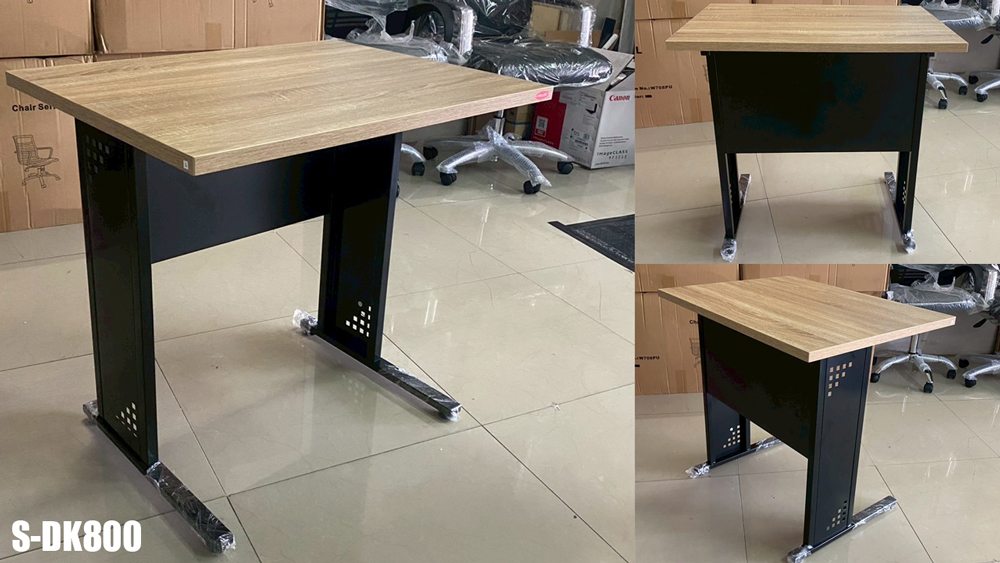21055::S-DK800::โต๊ะทำงานโล่ง 80 cm. ขนาดW80.0 x D60.0 x H75.0 CM. มีให้เลือก 2 สี : เชอรี่/กราไฟท์ , โซโน/กราไฟท์ พรีลูด โต๊ะทำงาน