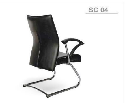 79055::SC-04::เก้าอี้รับแขก โครงขาชุบโครเมี่ยมตัวซี มีที่วางแขน มีเบาะหนัง PVC,PU,และเบาะผ้าฝ้าย เก้าอี้รับแขก asahi