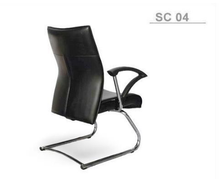 79055::SC-04::An Asahi SC-04 series office chair with chromium base and armrest. 3-year warranty for the frame of a chair under normal application and 1-year warranty for the plastic base and accessories. Dimension (WxDxH) cm : 62x62x92. Available in 3 seat styles: PVC Leather, PU leather and Cotton. Row Chairs