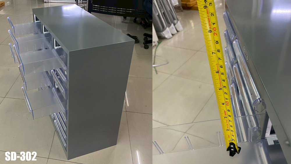 17046::SD-302::A Sure steel cabinet with 30 drawers. Dimension (WxDxH) cm : 88x40.7x88 Metal Cabinets