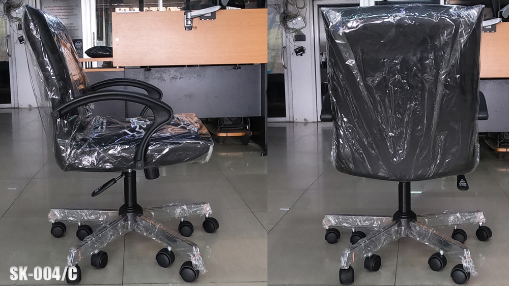 62026::SK004-KONYOK::A Chawin office chair with PVC leather seat, tilting backrest and gas-lift adjustable. Dimension (WxDxH) cm : 57x50x91 CHAWIN Office Chairs