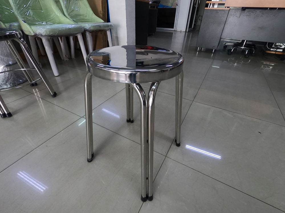 32091::SPD-3047::เก้าอี้สแตนเลสขาคู่ ขนาด ก300xล300xส470 มม.  เอสพีดี เก้าอี้สแตนเลส