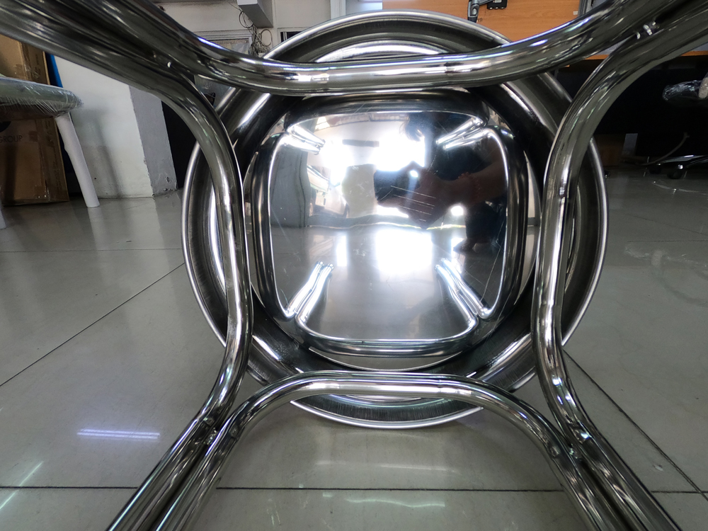 32091::SPD-3047::เก้าอี้สแตนเลสขาคู่ ขนาด ก300xล300xส470 มม.  เอสพีดี เก้าอี้สแตนเลส