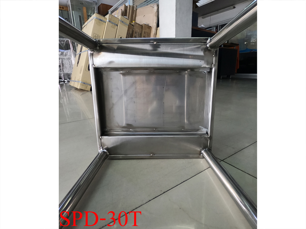 63025::SPD-30T::เก้าอี้สแตนเลสแท้เกรด 304 แบบเหลี่ยม หนา 1 มิล ขนาดเส้นผ่านศูนย์กลาง 300 มม. สูง 500 มม. เอสพีดี เก้าอี้สแตนเลส