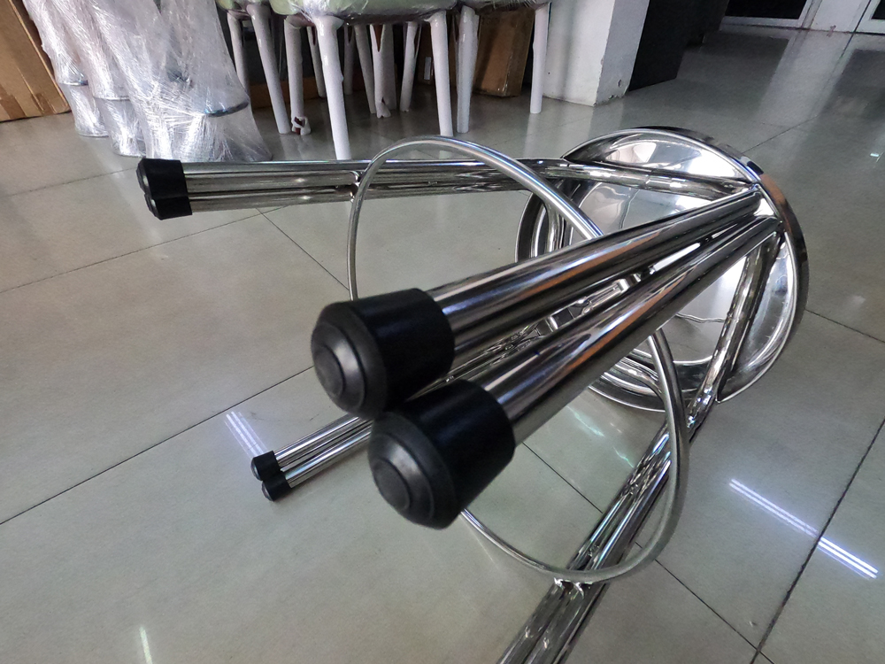 25008::SPD-35H::เก้าอี้สแตนเลส กลมขาคู่ หน้าใหญ่ 35 ซม. มีห่วง ขนาด ก350xล350xส470 มม. เกรด 304 อย่างดี แข็งแรง ทนทาน เอสพีดี เก้าอี้สแตนเลส