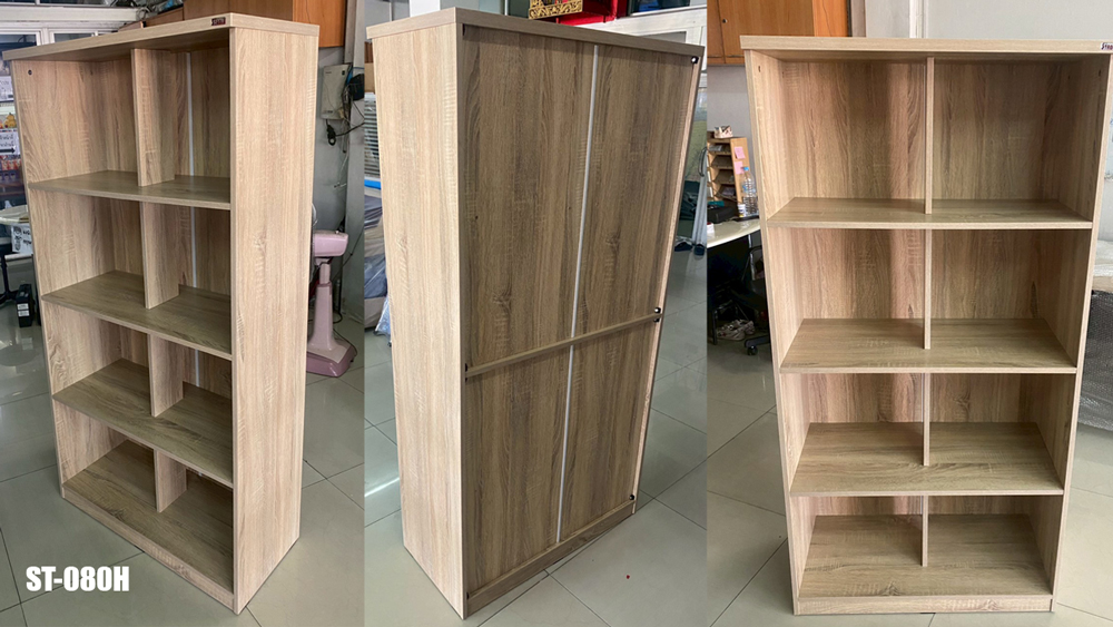 68011::ST080H::A BT cabinet. Dimension (WxDxH) cm : 80x40x160. Available in Beech-Black and Cherry-Black BT Cabinets