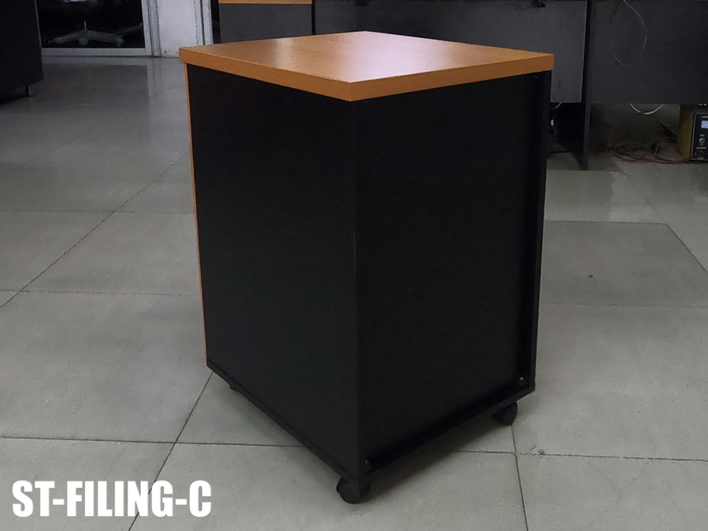 38047::ST-FILING-C::ตู้เอกสารใต้โต๊ะ 3 ลิ้นชักล้อเลื่อน ขนาด ก420xล500xส620 มม มีให้เลือก 4 สี เชอรี่ดำ,บีชดำ,ขาว,เทา เคลือบเมลามิน ตู้เอกสาร+สำนักงาน BT