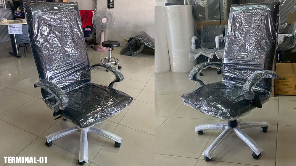 77042::TERMINAL-01::เก้าอี้ผู้บริหาร TERMINAL-01 ขนาด ก670xล700xส1200-1320 มม. มี2สี (สีดำ,สีน้ำเงิน) เก้าอี้ผู้บริหาร SURE