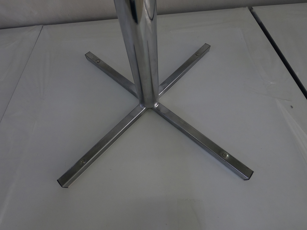 41021::TRW::A Tokai multipurpose table with white laminated topboard and painted steel/chrome plated base. Available in 4 sizes TOKAI Multipurpose Tables