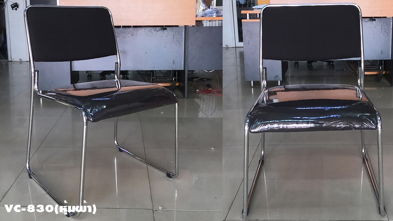 54087::VC-830::เก้าอี้ขาเหล็กชุบโครเมี่ยม ขนาด460x530x780 มม. โครงเหล็กความหนาไม่น้อยกว่า 1.2 มม. เก้าอี้แนวทันสมัย VC