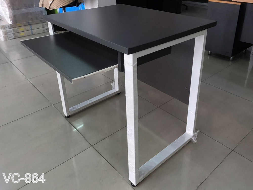 01001::VC-864::โต๊ะคอมเหล็ก ขนาด800X600X750มม. ขาเหล็ก โต๊ะเหล็ก วีซี