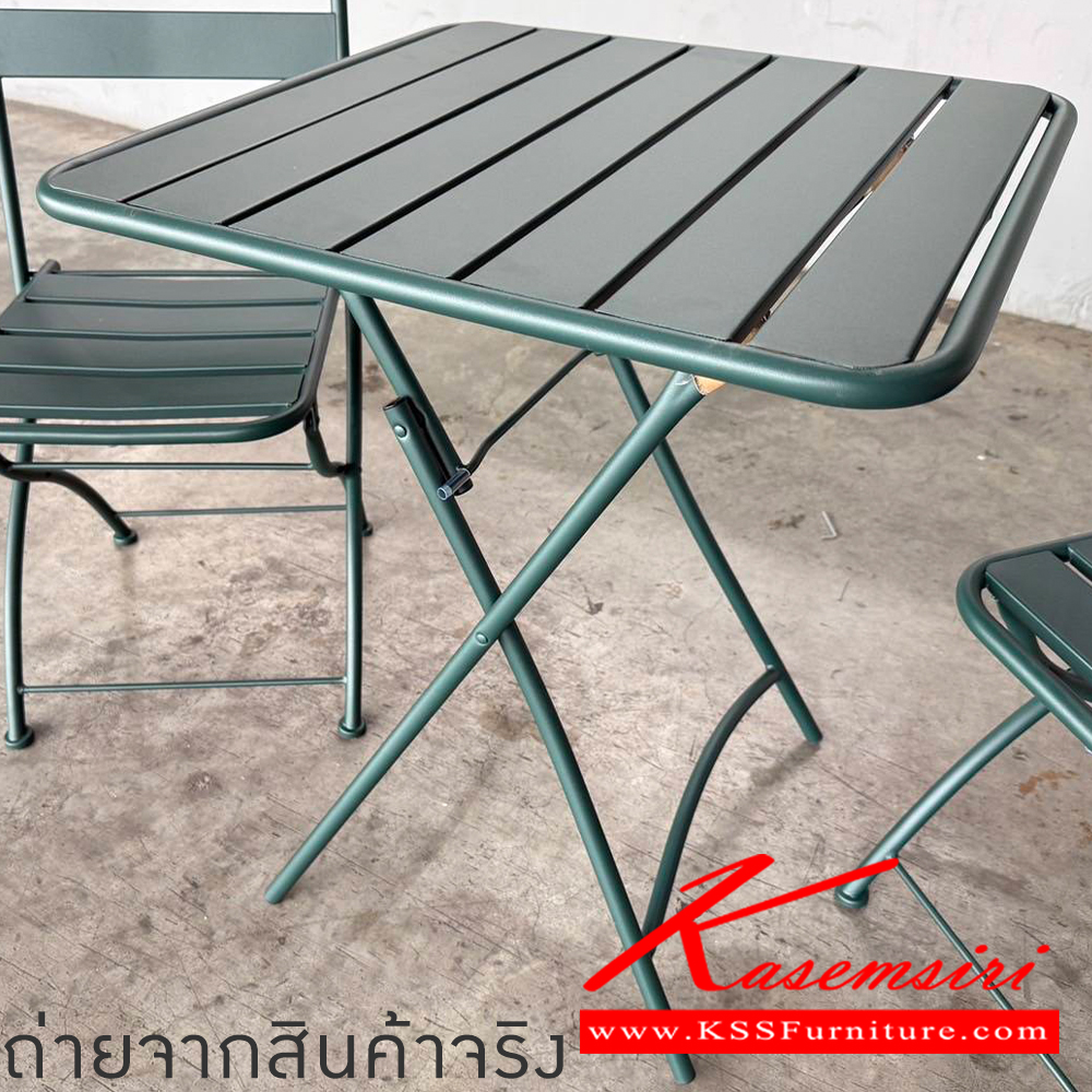 06001::ANDEL2S(แอนเดล2เอส)::ANDEL2S(แอนเดล2เอส) ชุดโต๊ะสนามเหลี่ยม 2 ที่นั่ง โต๊ะ 600x600x720มม. เก้าอี้ 420x500x880มม.  เบสช้อยส์ โต๊ะสนาม Outdoor