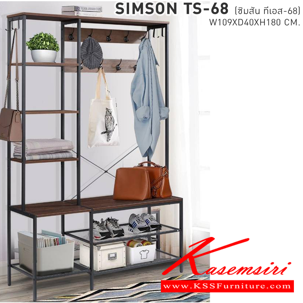 96028::SIMSON TS-68(ซิมสัน ทีเอส-68)::ชั้นวางของอเนกประสงค์โครงเหล็กหน้าไม้ 
SIMSON-TS-68(ซิมสัน ทีเอส-68) ขนาด ก1090xล400xส1800 มม. 
 เบสช้อยส์ ชั้นอเนกประสงค์