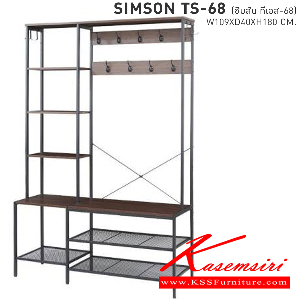 96028::SIMSON TS-68(ซิมสัน ทีเอส-68)::ชั้นวางของอเนกประสงค์โครงเหล็กหน้าไม้ 
SIMSON-TS-68(ซิมสัน ทีเอส-68) ขนาด ก1090xล400xส1800 มม. 
 เบสช้อยส์ ชั้นอเนกประสงค์