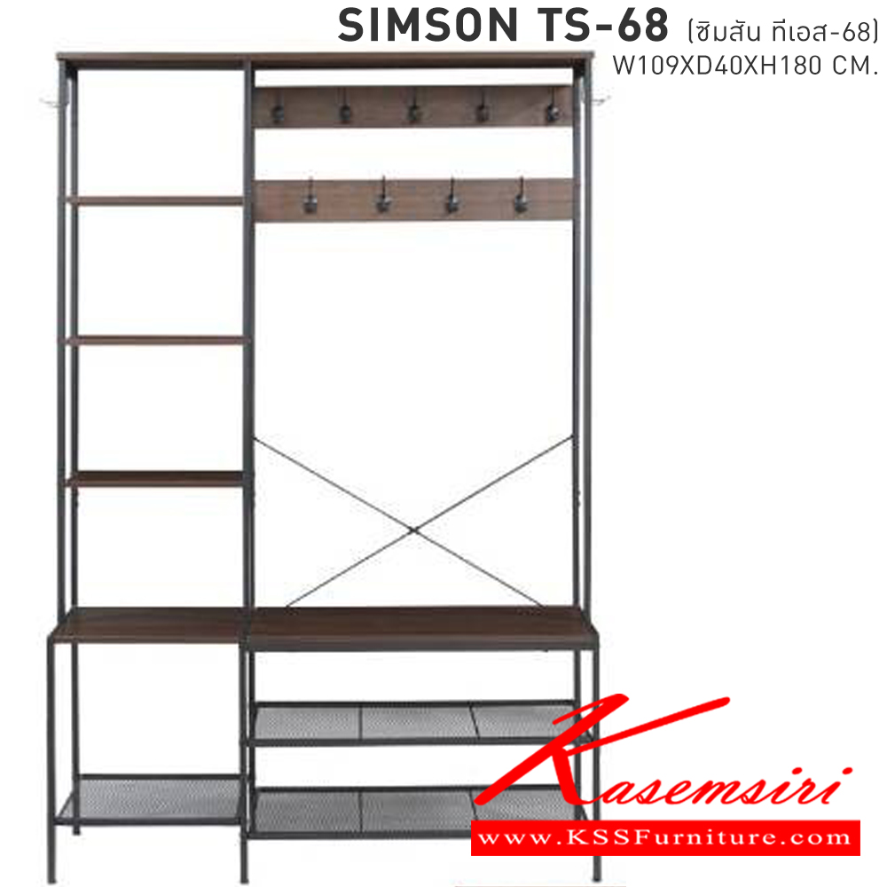 96028::SIMSON TS-68(ซิมสัน ทีเอส-68)::ชั้นวางของอเนกประสงค์โครงเหล็กหน้าไม้ 
SIMSON-TS-68(ซิมสัน ทีเอส-68) ขนาด ก1090xล400xส1800 มม. 
 เบสช้อยส์ ชั้นอเนกประสงค์