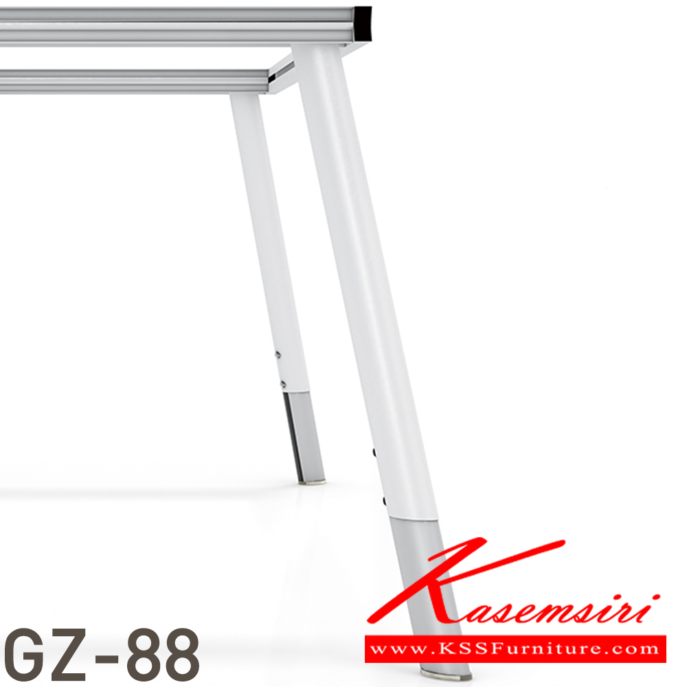 42073::GZ-88-2B::โต๊ะทำงาน1.8ม.ขาเหล็ก  ขนาด 180w 80d 75h cm. เคลือบเมลามีน และตู้ข้างโต๊ะ Tab-SB3 ขนาด 180w 50d 65 h cm. บีที ชุดโต๊ะทำงาน