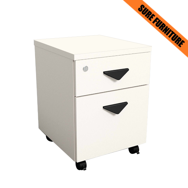 09061::CPD-662::A Sure cabinet with 2 drawers and keylocks. Dimension (WxDxH) cm : 40x46x54. Available in White