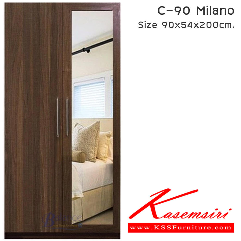 94068::90Milano(2)-DT609(ขาว)::ชุดห้องนอนประกอบด้วย B-3.5/5/6 DESIGN D เตียงนอน 3.5/5/6 ฟุต มีลิ้นชักข้างเตียง C-90 MILANO จำนวน2ใบ ตู้เสื้อผ้า ขนาด 900x540x2000 มม. DT-609 โต๊ะเครื่องแป้ง ขนาด 600x400x1800 มม.  ดีดี ชุดห้องนอน ดีดี ชุดห้องนอน