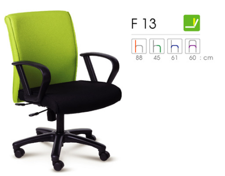 18001::F13::A Forte executive chair with PVC/fabric seat, tilting backrest and gas-lift adjustable. 1-year guarantee Office Chairs