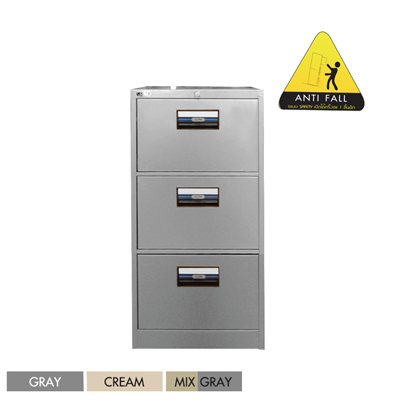 65096::FC-203::A Sure steel cabinet with 3 drawers. Dimension (WxDxH) cm : 46.1x62x101.6 Metal Cabinets