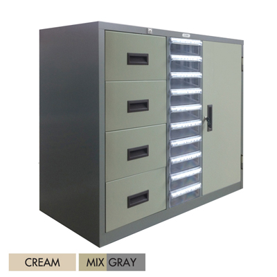 91034::RD-415::A Sure steel cabinet. Dimension (WxDxH) cm : 118.5x40.7x88 Metal Cabinets